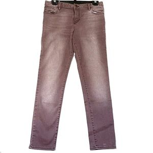 Gap Kids Purple Jeans Girls Size 14 Large Super Skinny Faded Wash Preppy School